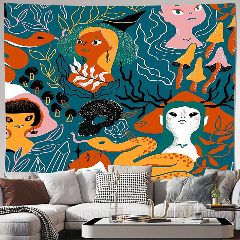 Home Landing Textiles - حالمة الغابات نسيج الجدار الشنق طبيعة