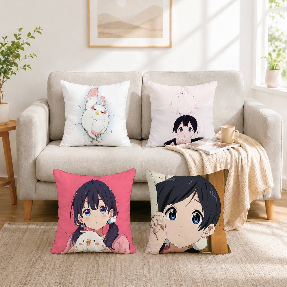 Home Textiles Market - غطاء وسادة مربع الشكل من A-Anime