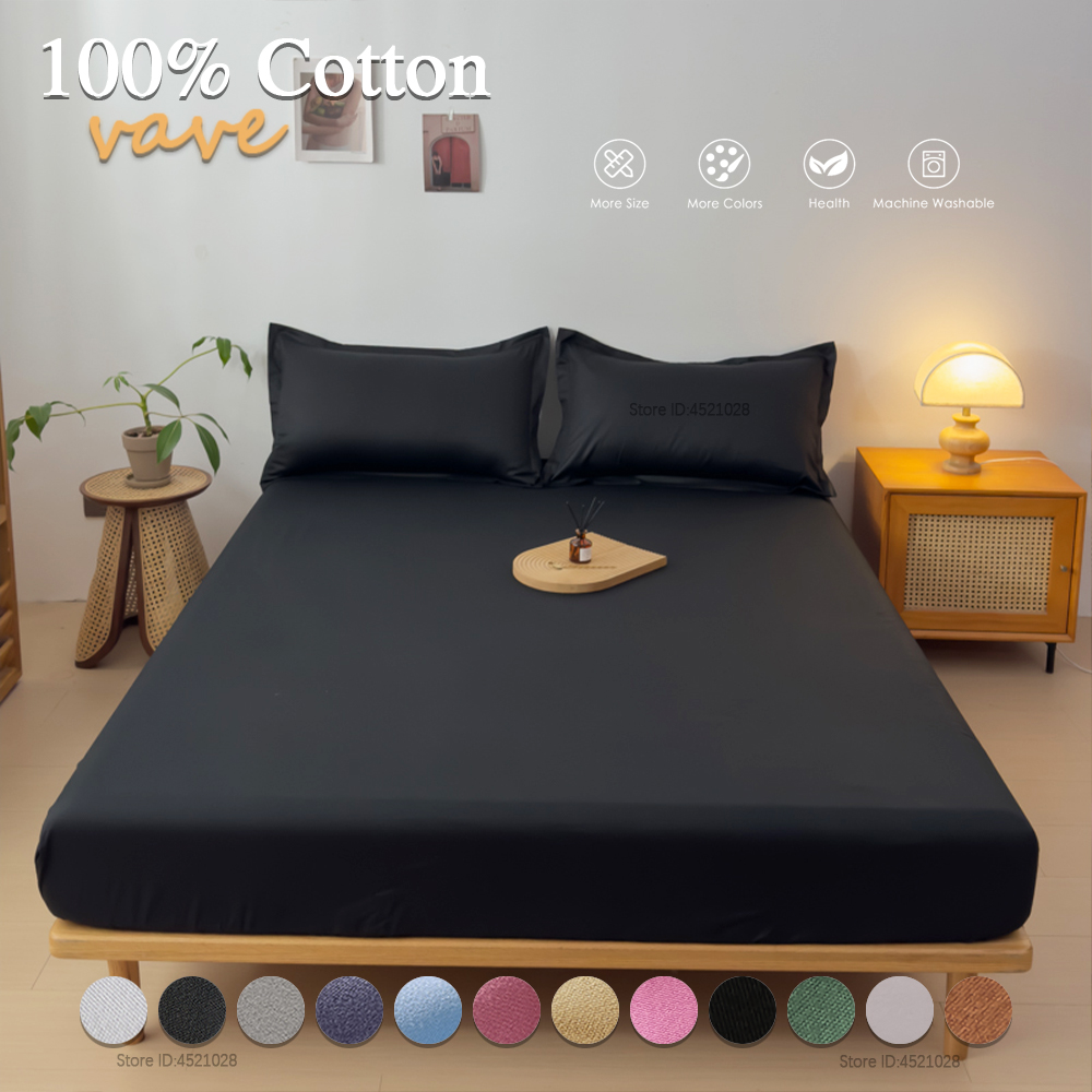 Mattress Pad Topper - حواف مرنة القطن المجهزة ورقة تنفس