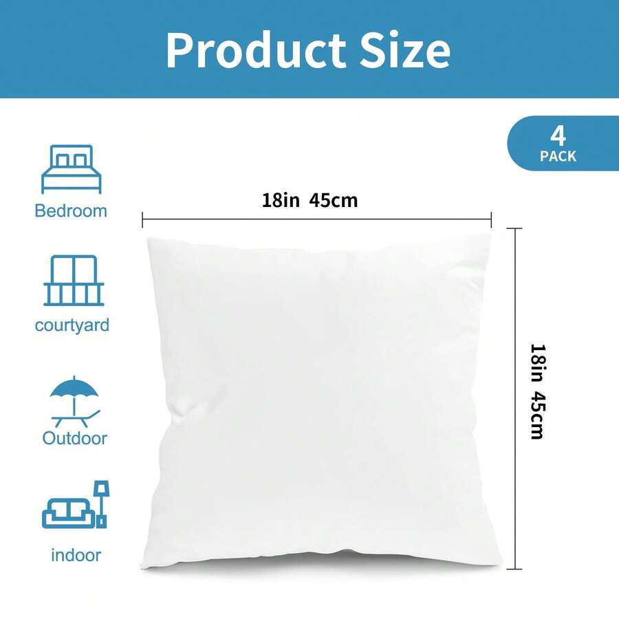 Pillow Insert 18X18 - وسائد تومنك للاستخدام الخارجي في جميع