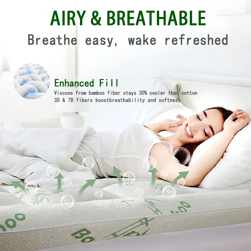 مرتبة علوية من فسكوزي من الخيز - مراجعة Mattress Pad Topper وسعره