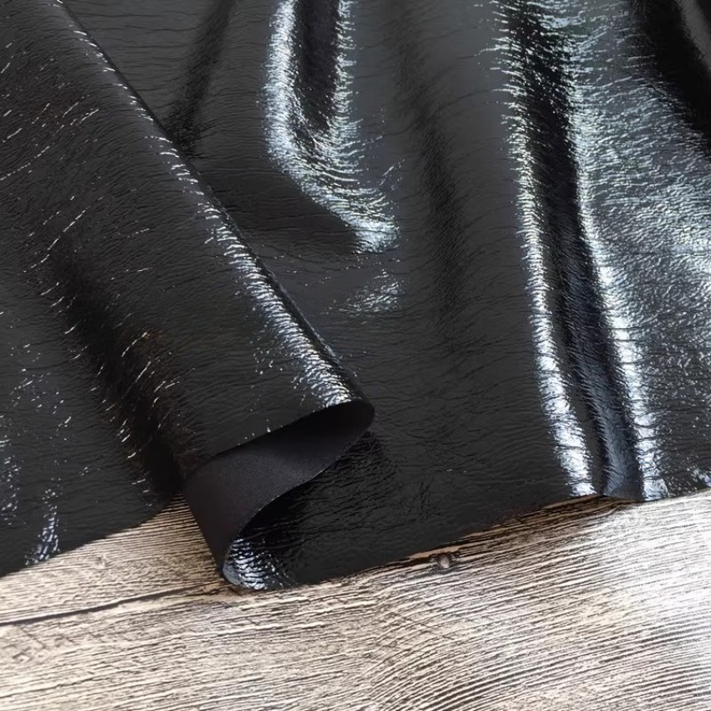 نسيج أسود نقي بو الجلود معطف ج - مراجعة Home Textiles Wholesale وسعره