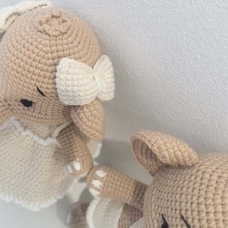دمية فيل محشوة مصنوعة يدويًا ب - مراجعة Home And Textiles Today وسعره