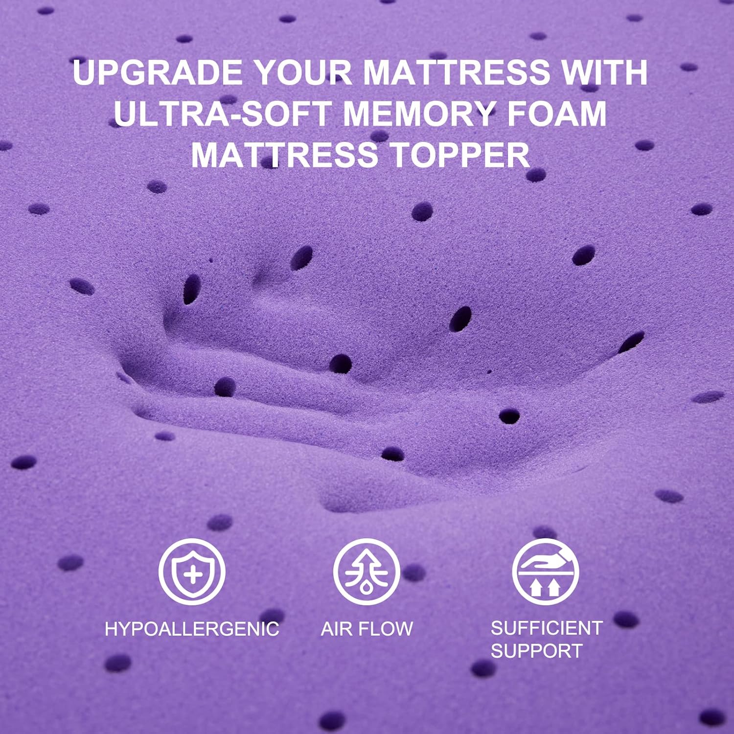 غطاء فراش من الجل المطاطي، بسم - مراجعة Mattress Pad Topper وسعره
