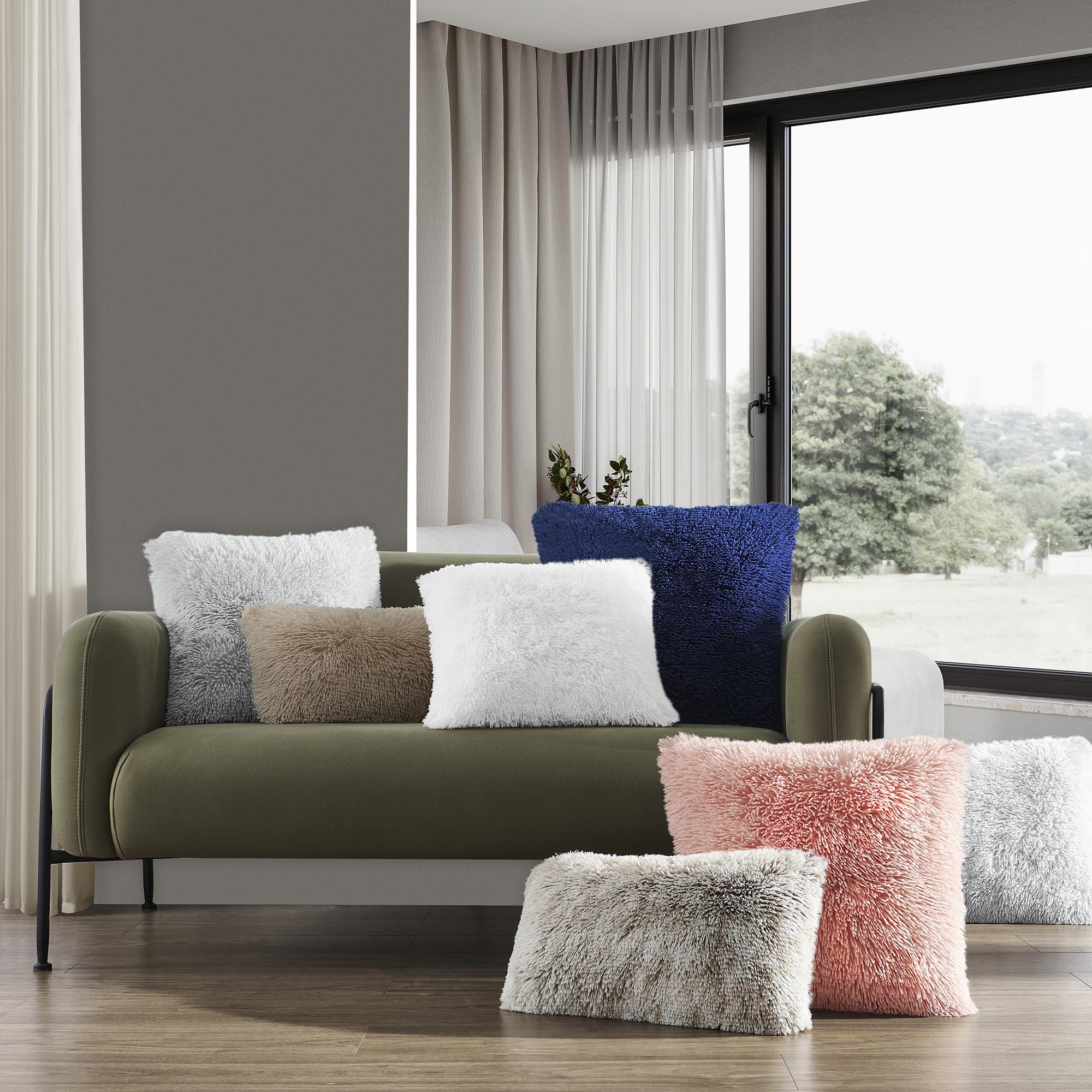الفاخرة لينة فو الفراء الصوف غ - مراجعة Pillow Insert 18X18 وسعره