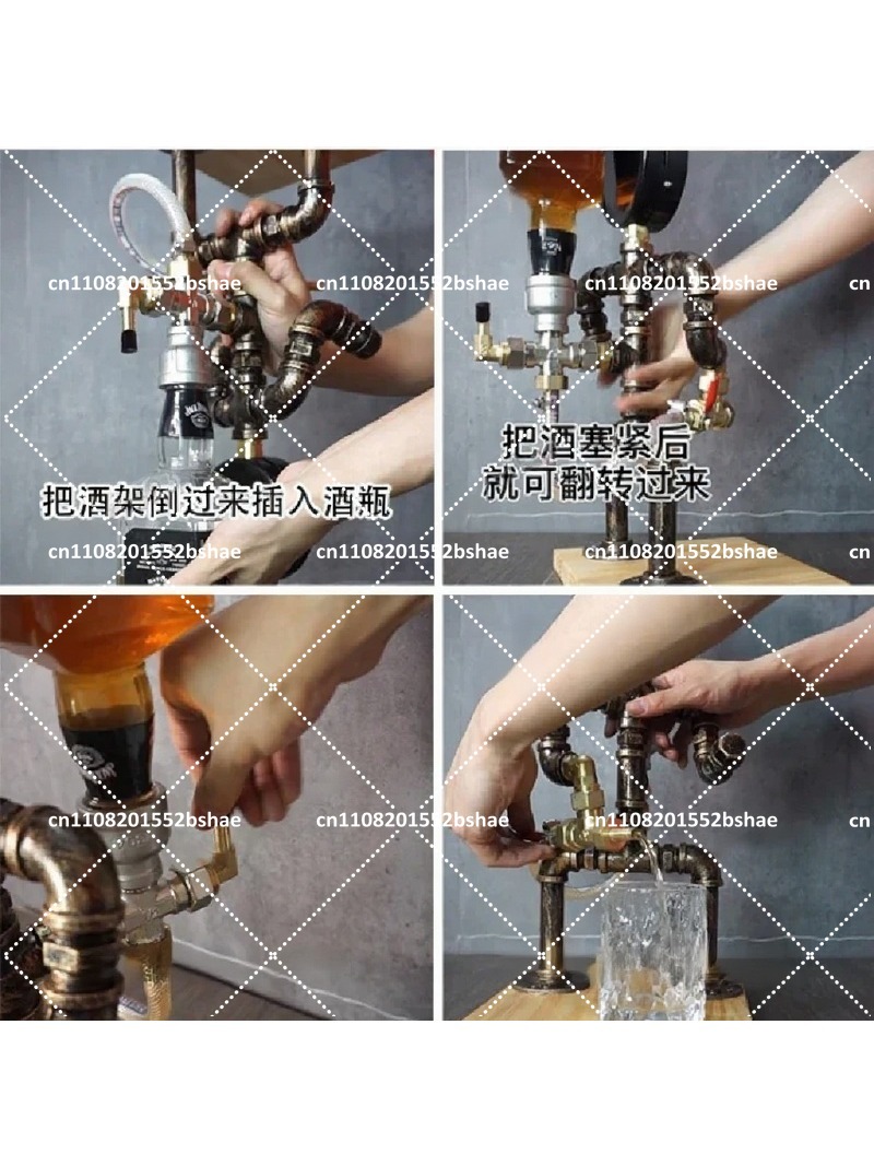 مصباح طاولة بتصميم صناعي عتيق  - مراجعة Home Textile Industry وسعره