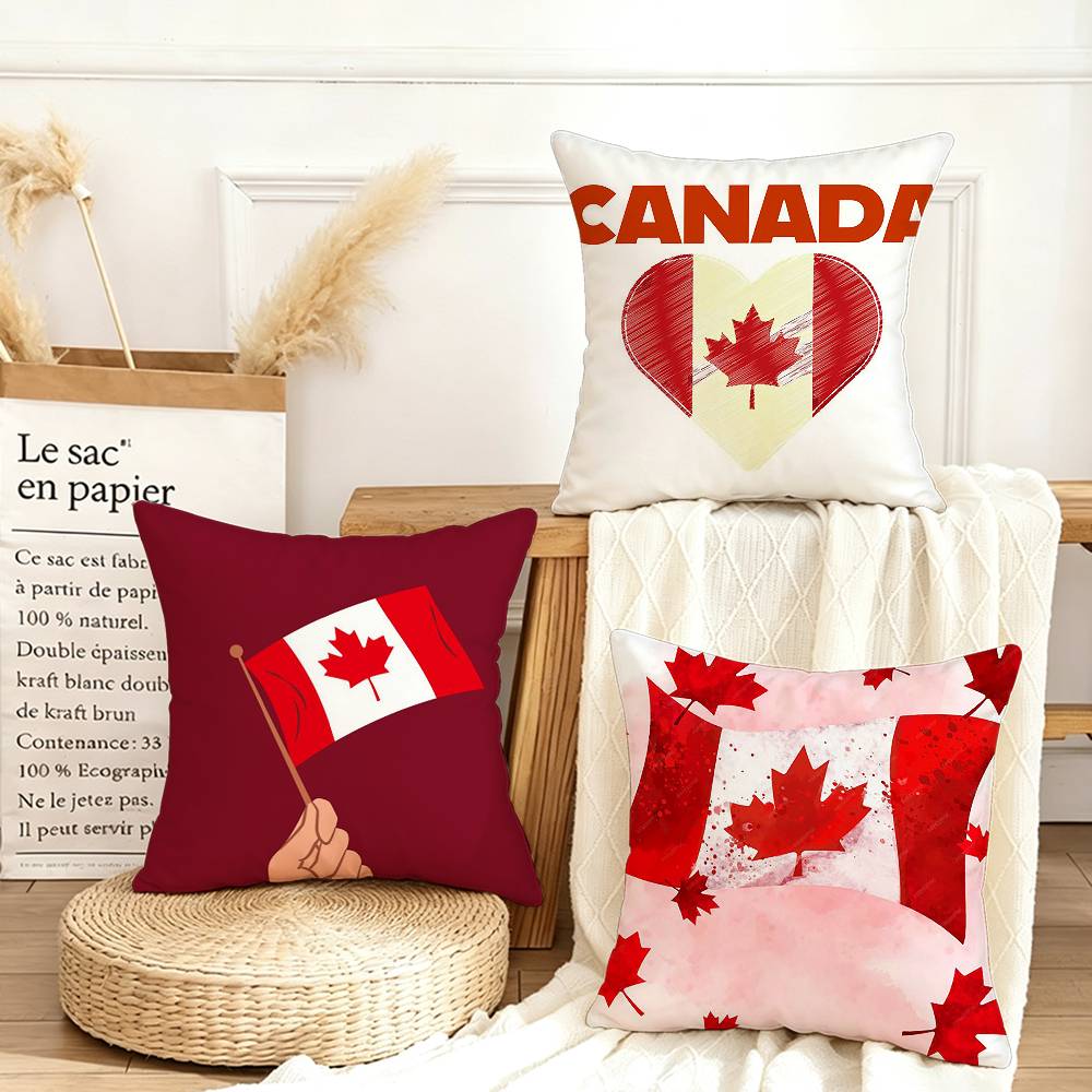 غطاء وسادة مربع بتصميم ورقة ال - مراجعة Home Textiles Canada وسعره