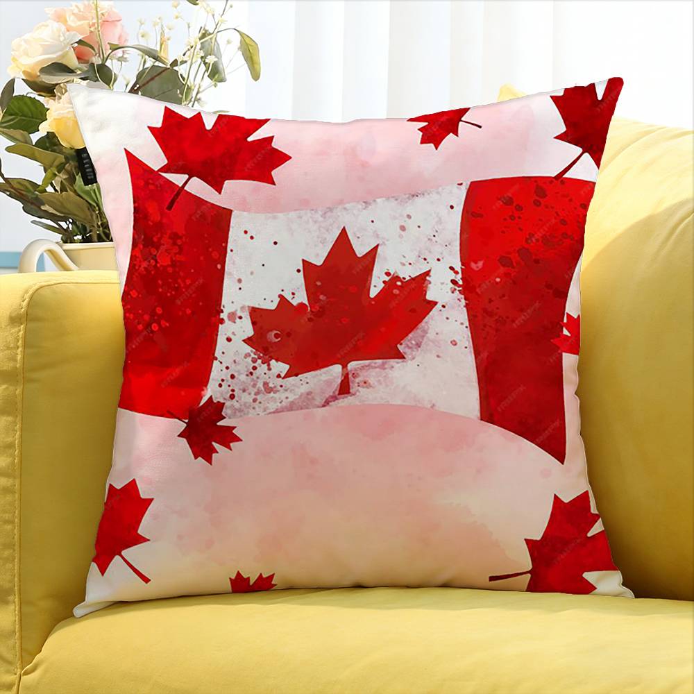 غطاء وسادة مربع بتصميم ورقة ال - مراجعة Home Textiles Canada وسعره
