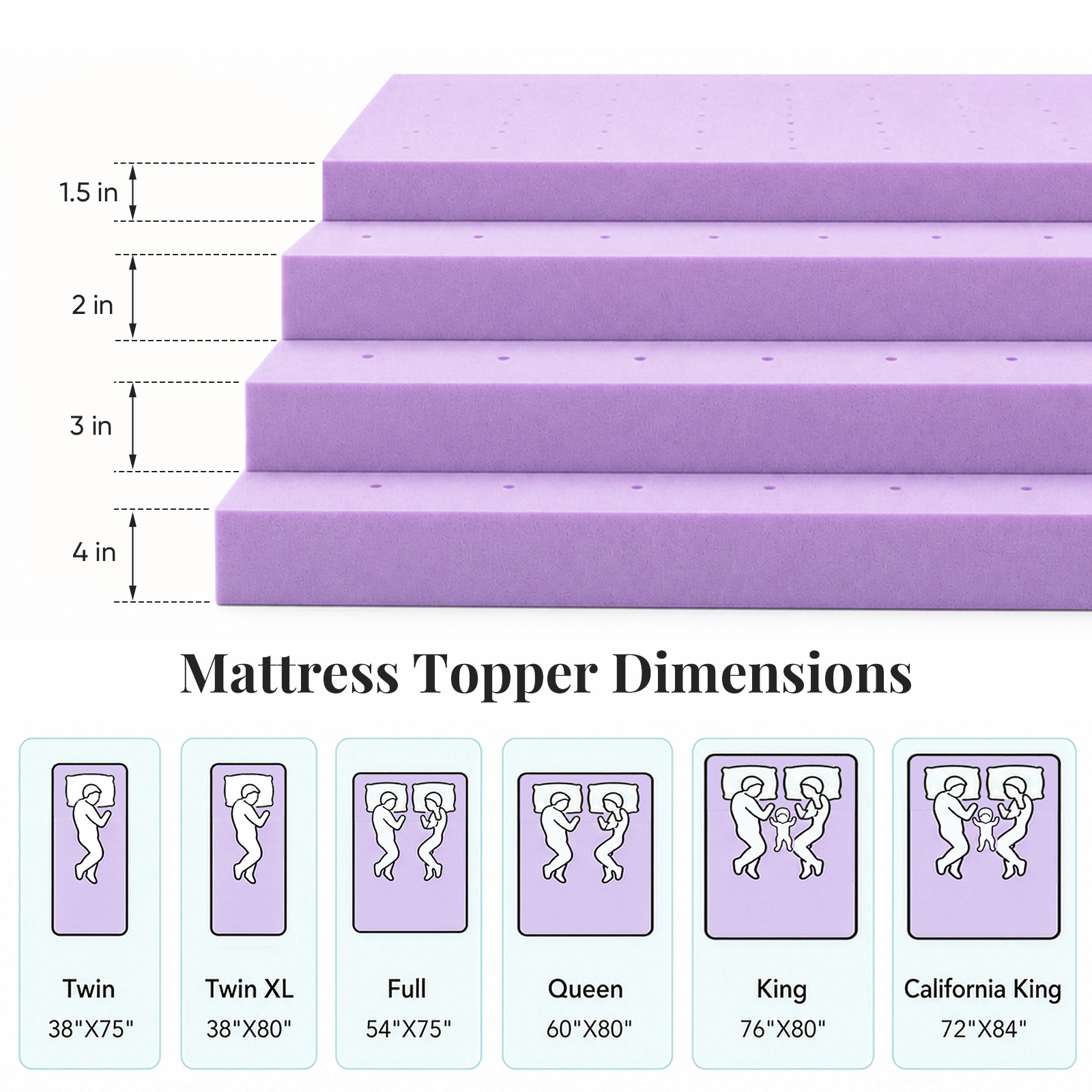 غطاء فراش من الفوم المبرد بسمك - مراجعة Mattress Pad Topper وسعره
