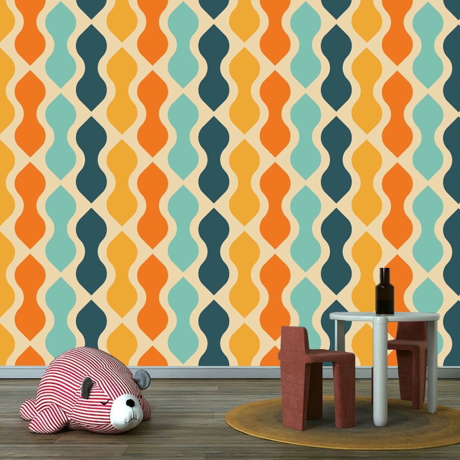 ورق جدران ذاتي اللصق بتصميم هن - مراجعة Home Lines Textiles وسعره