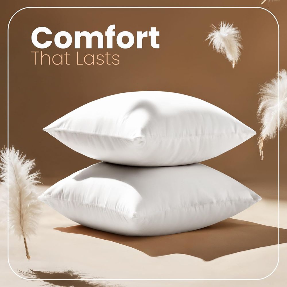زوج من الوسائد البيضاء مقاس 18 - مراجعة Pillow Insert 18X18 وسعره